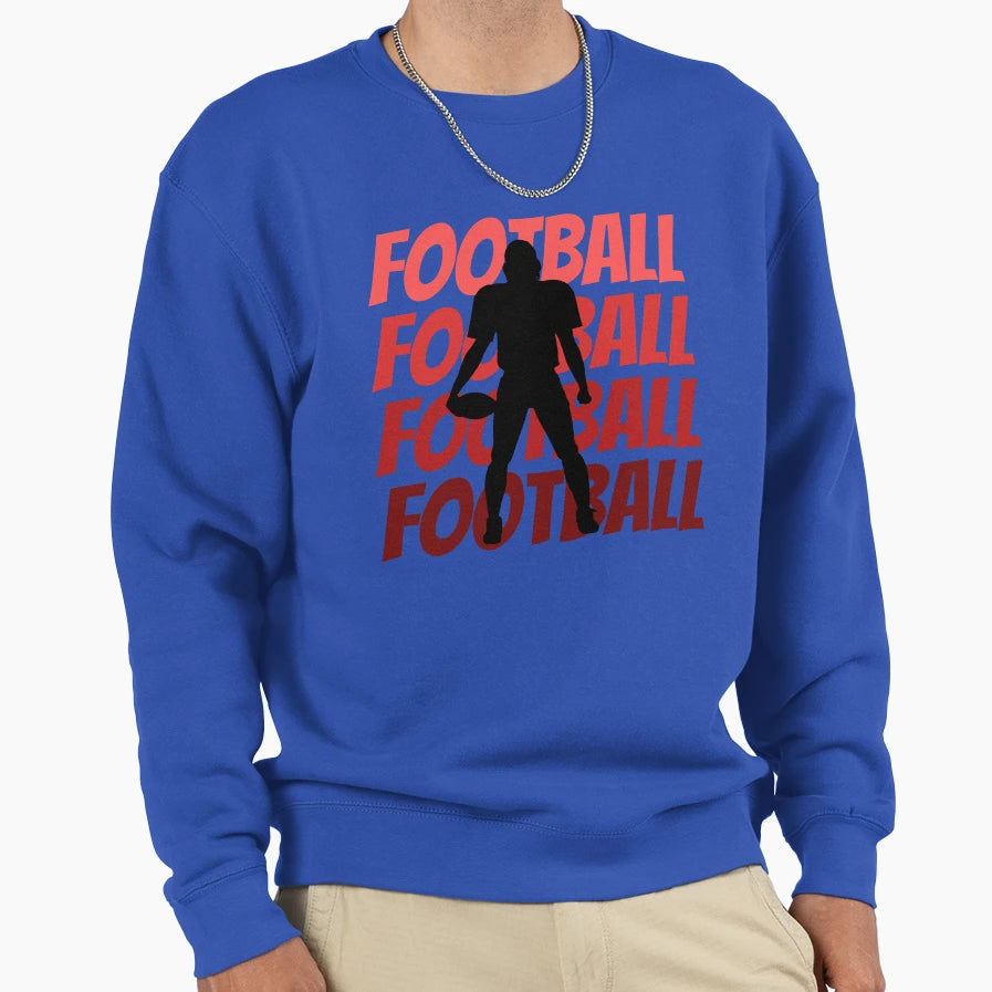Football Sweatshirt - Fun Novelty Design Men Women - T-Shirt, Sweatshirt, Hoodie