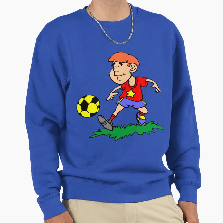 Soccer Cartoon Sweatshirt - Fun Novelty Design Men Women - T-Shirt, Sweatshirt, Hoodie