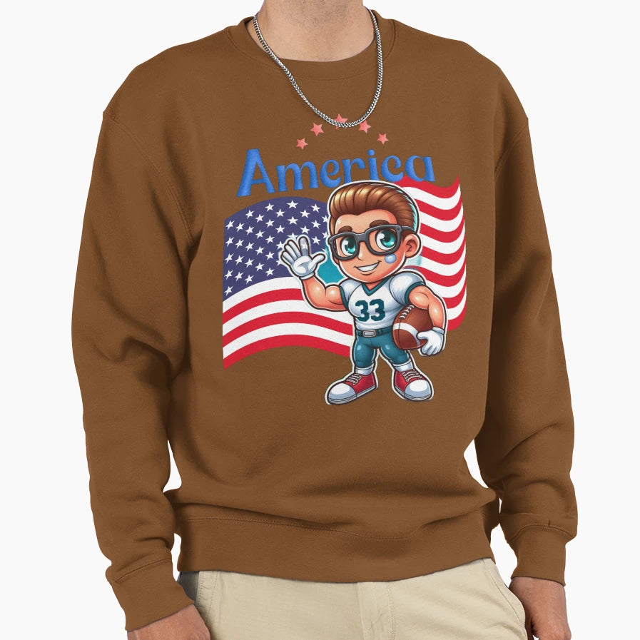 American Spirit Sweatshirt - Fun Novelty Design Unisex - T-Shirt, Sweatshirt, Hoodie