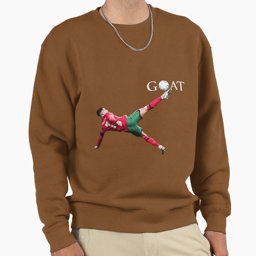 Goat Motion Ronaldos Iconic Sweatshirt - Casual Everyday Wear for Adults - T-Shirt, Sweatshirt, Hoodie