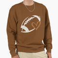 Football Heart Glitter Game Day Fan Sweatshirt - Unique Graphic for Adults - T-Shirt, Sweatshirt, Hoodie