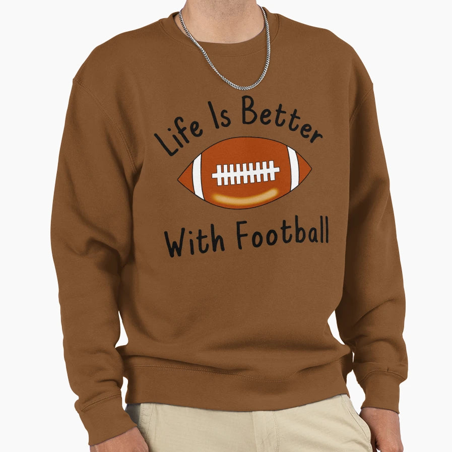 Football Lover Sweatshirt - Minimalist Print Unisex - T-Shirt, Sweatshirt, Hoodie