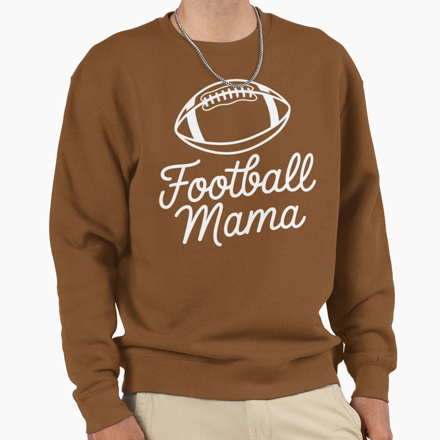 Football Mama Sweatshirt - Casual Everyday Wear for Adults - T-Shirt, Sweatshirt, Hoodie