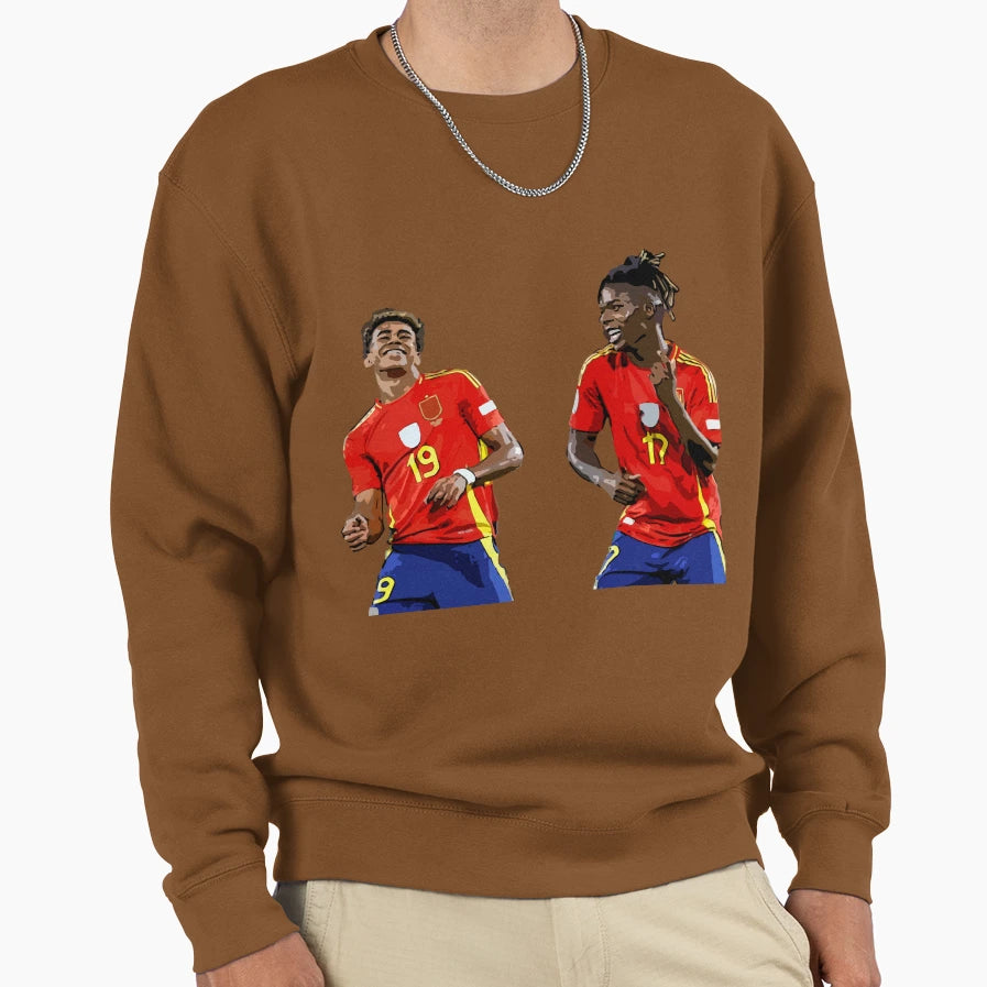 Lamine Yamal Nico Williams Sweatshirt - Graphic Print Men Women - T-Shirt, Sweatshirt, Hoodie