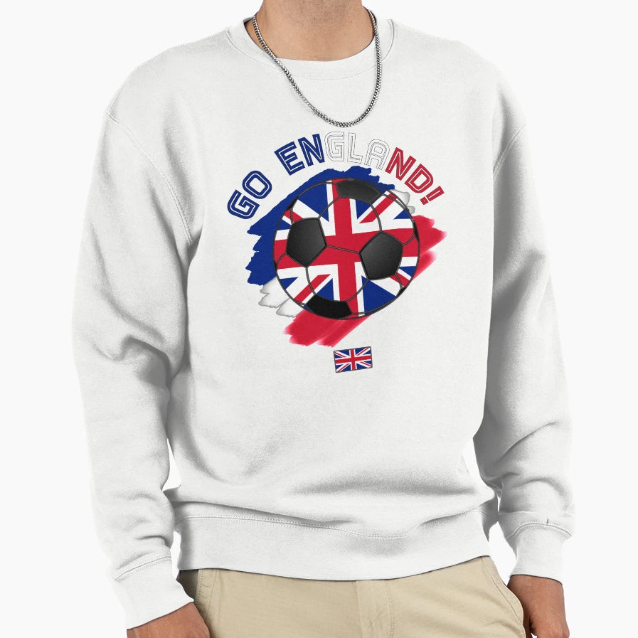 England Football Soccer England Sweatshirt - Custom Art Print Men Women - T-Shirt, Sweatshirt, Hoodie