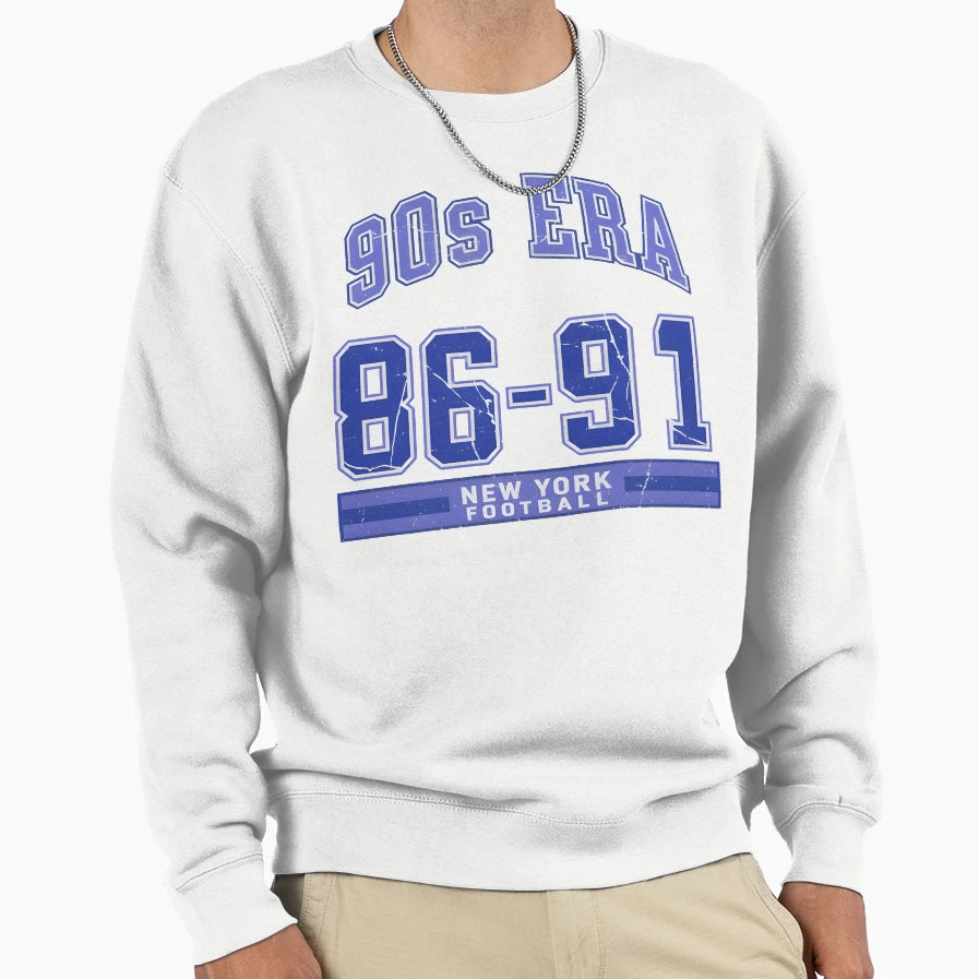 New York Football 1986 1991 90S Era Sweatshirt - Unique Graphic Unisex - T-Shirt, Sweatshirt, Hoodie