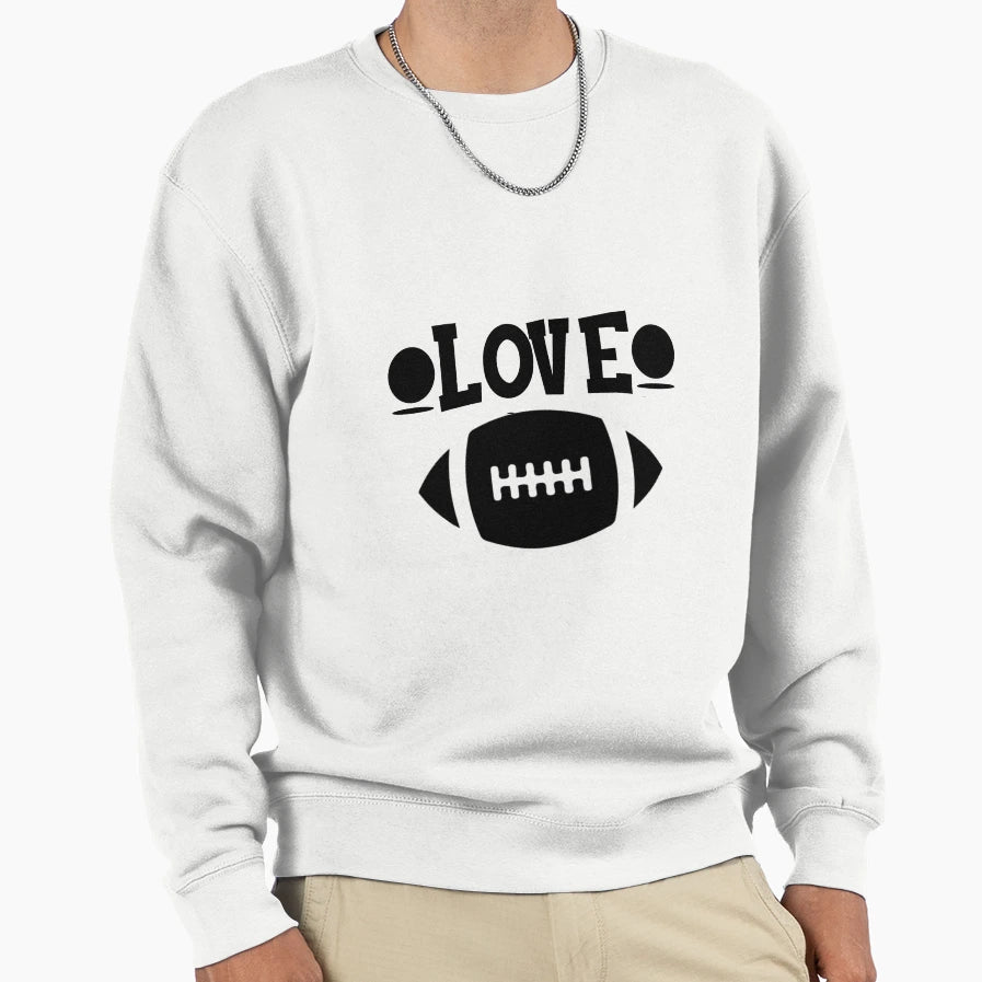 Love Football Funny Football Lovers T-Shirt - Custom Art Print Unisex - T-Shirt, Sweatshirt, Hoodie