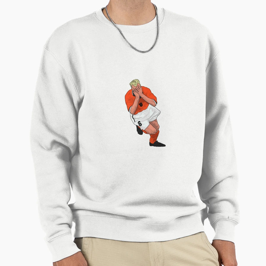 Dennis Bergkamp Sweatshirt - Minimalist Print for Adults - T-Shirt, Sweatshirt, Hoodie