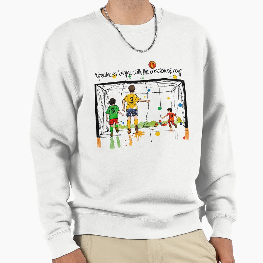 Joy Game Youthful Passion Soccer Sweatshirt - Fun Novelty Design for Adults - T-Shirt, Sweatshirt, Hoodie
