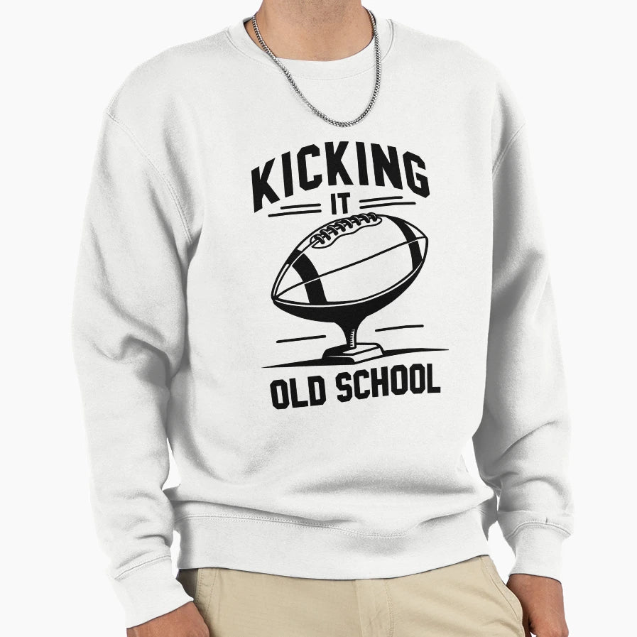 Kicking It Old School Sweatshirt - Streetwear Style for Adults - T-Shirt, Sweatshirt, Hoodie