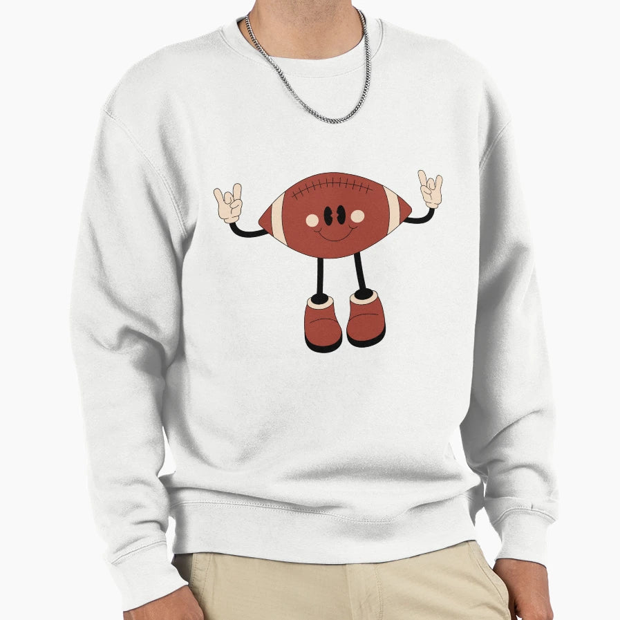 American Football Cartoon Sweatshirt - Streetwear Style Men Women - T-Shirt, Sweatshirt, Hoodie