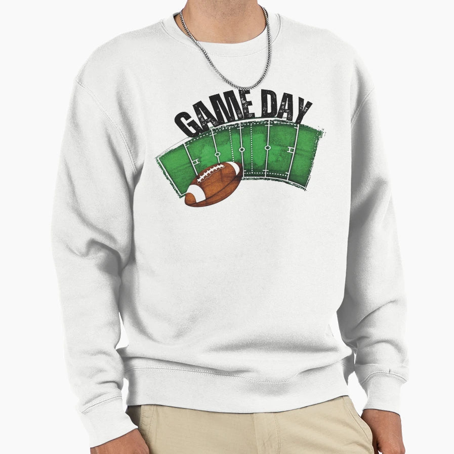 Game Day Football Field Sweatshirt - Streetwear Style Unisex - T-Shirt, Sweatshirt, Hoodie