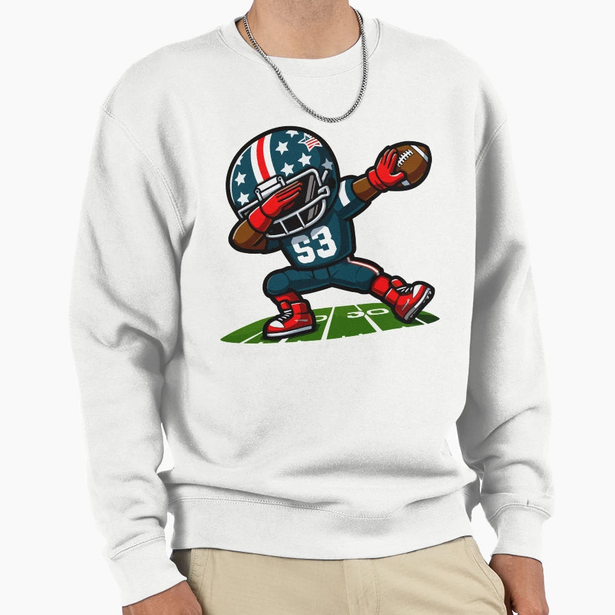 Dabbing American Soccer Player Sweatshirt - Trendy Graphic Unisex - T-Shirt, Sweatshirt, Hoodie