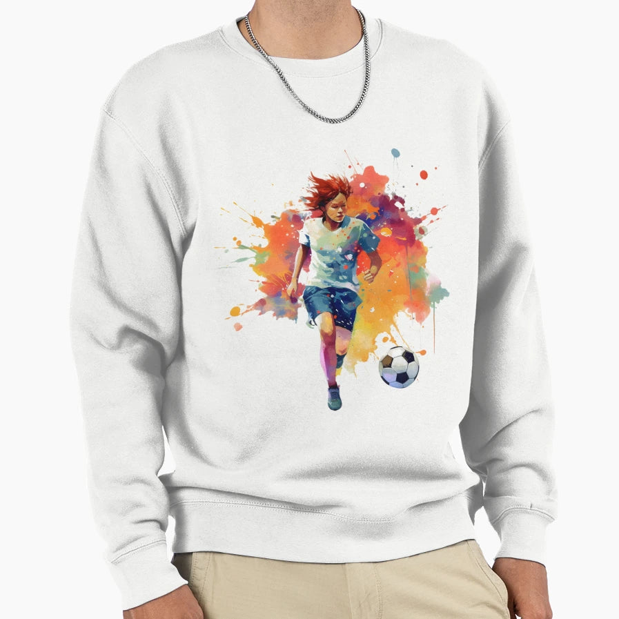 Playing Soccer Football Sweatshirt - Trendy Graphic Unisex - T-Shirt, Sweatshirt, Hoodie