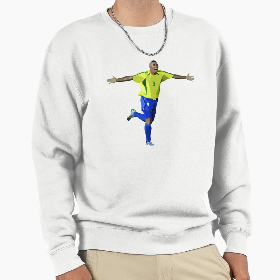 Brazilian Legend Ronaldo Sweatshirt - Trendy Graphic Men Women - T-Shirt, Sweatshirt, Hoodie