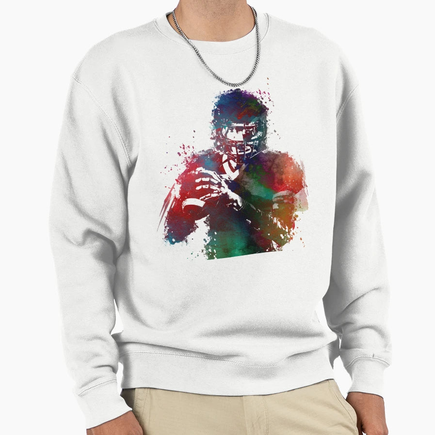 American Football Player 3 Sport Sweatshirt - Fun Novelty Design Men Women - T-Shirt, Sweatshirt, Hoodie