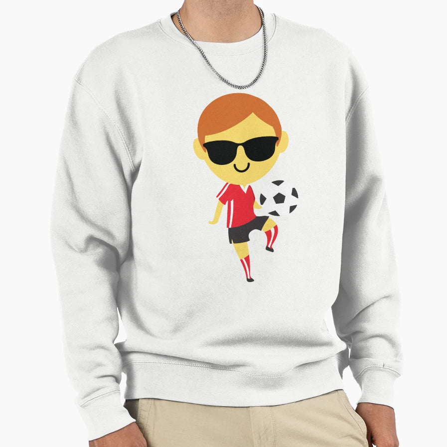 Soccer Emoji Sweatshirt - Trendy Graphic Men Women - T-Shirt, Sweatshirt, Hoodie