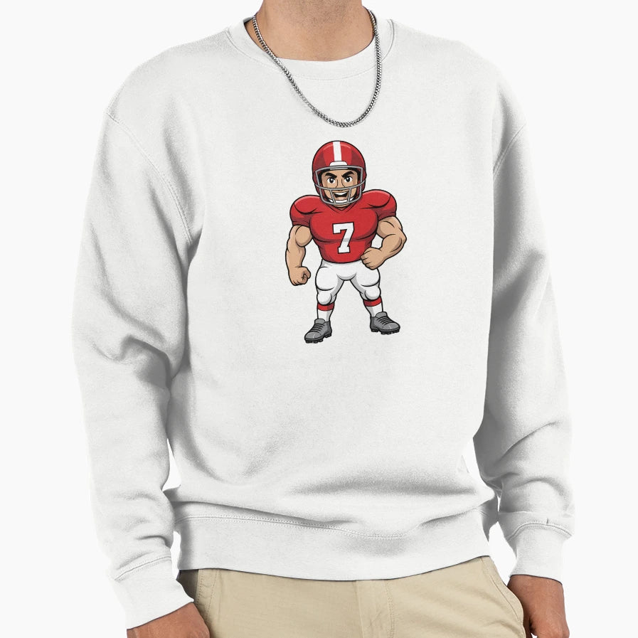 Football Player Sweatshirt - Custom Art Print Men Women - T-Shirt, Sweatshirt, Hoodie