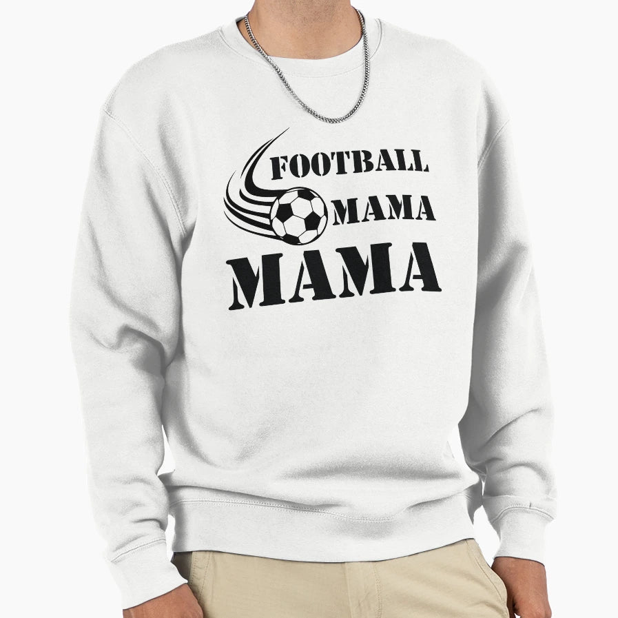 Football Mama Mama Sweatshirt - Minimalist Print Unisex - T-Shirt, Sweatshirt, Hoodie