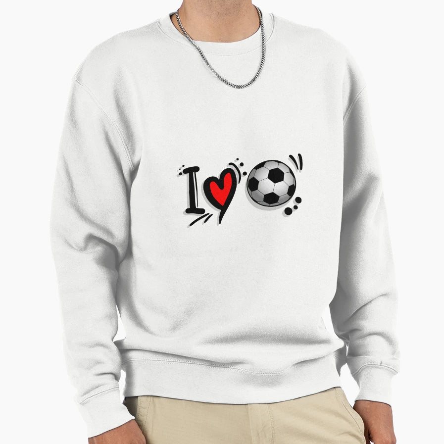 I Love Football Sweatshirt - Aesthetic Graphic for Adults - T-Shirt, Sweatshirt, Hoodie