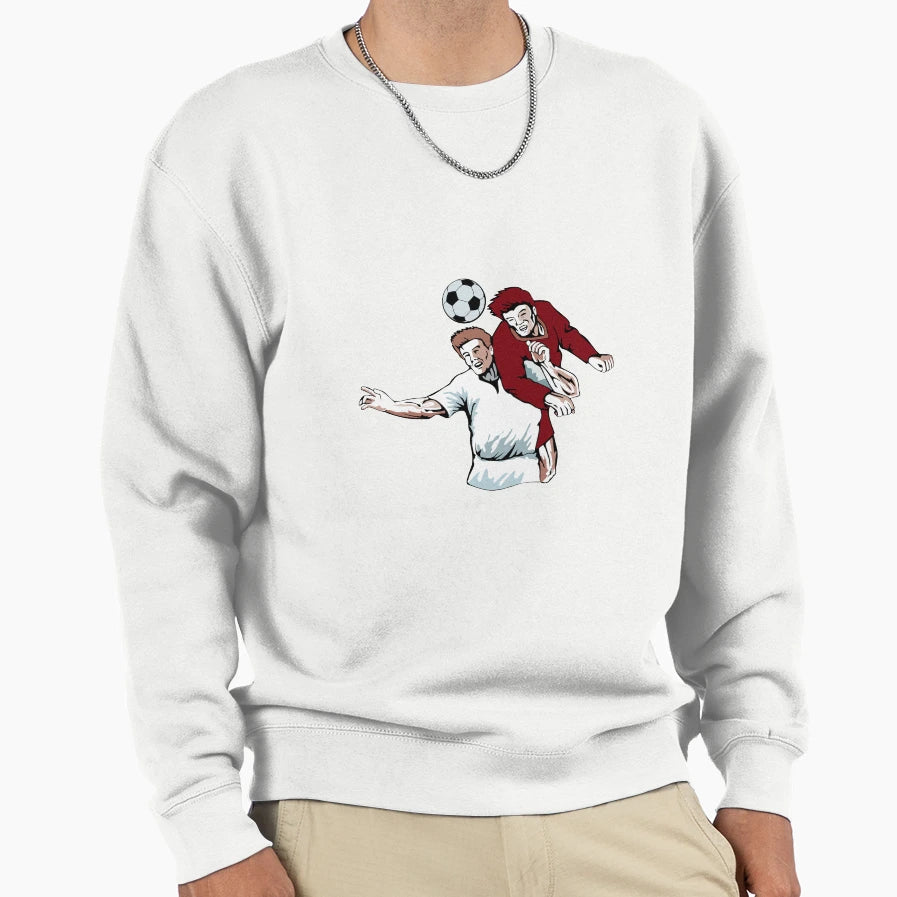 Football Player Header Sweatshirt - Aesthetic Graphic for Adults - T-Shirt, Sweatshirt, Hoodie