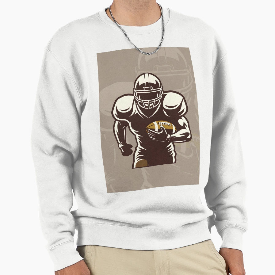 Football Player Sweatshirt - Fun Novelty Design for Adults - T-Shirt, Sweatshirt, Hoodie