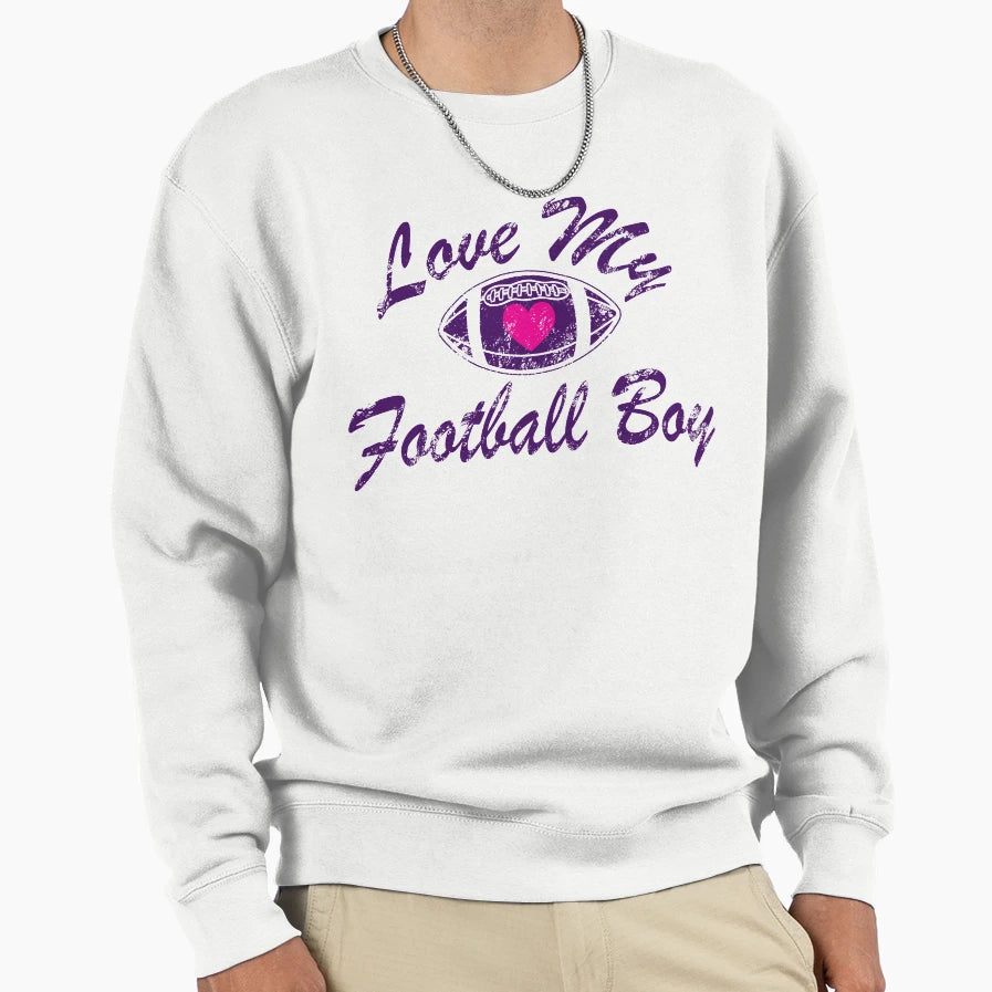 Love My Football Sweatshirt - Fun Novelty Design for Adults - T-Shirt, Sweatshirt, Hoodie