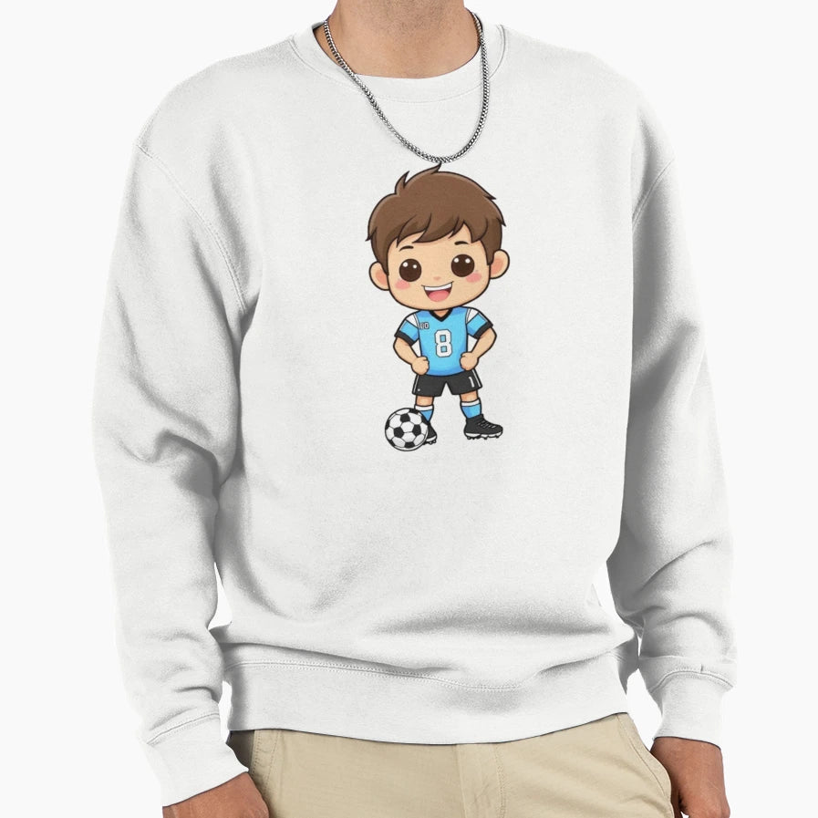 Kawaii Football Player Sweatshirt - Custom Art Print Unisex - T-Shirt, Sweatshirt, Hoodie