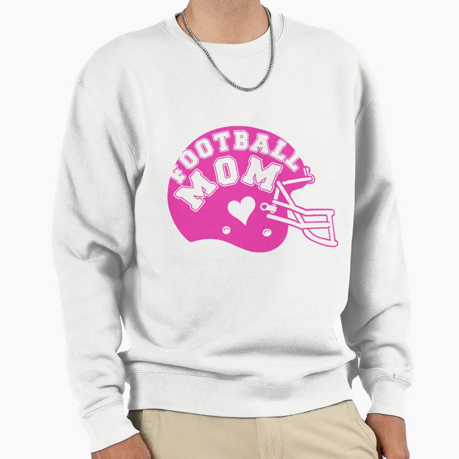 Football Mom Helmet Sweatshirt - Novelty Apparel for Adults - T-Shirt, Sweatshirt, Hoodie