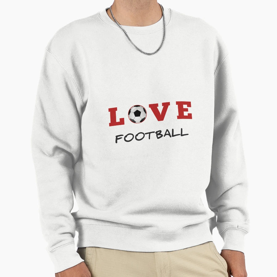 Love Football Sweatshirt - Custom Art Print for Adults - T-Shirt, Sweatshirt, Hoodie