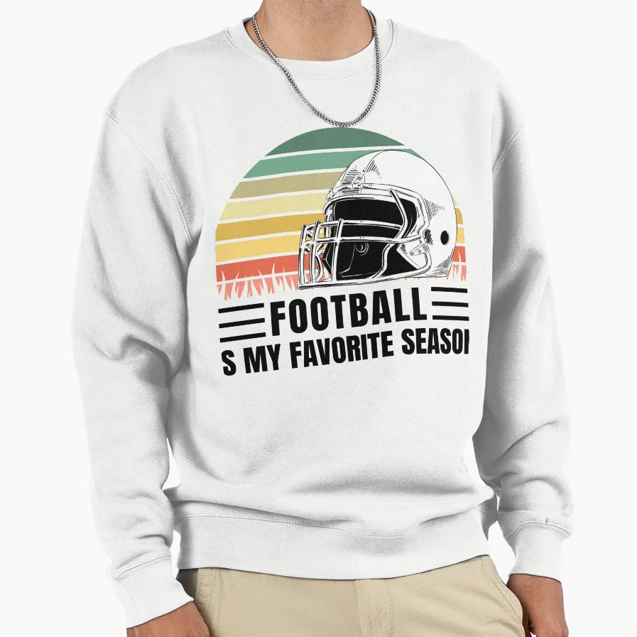 Football Lovers Funny Gift Sweatshirt - Minimalist Print for Adults - T-Shirt, Sweatshirt, Hoodie