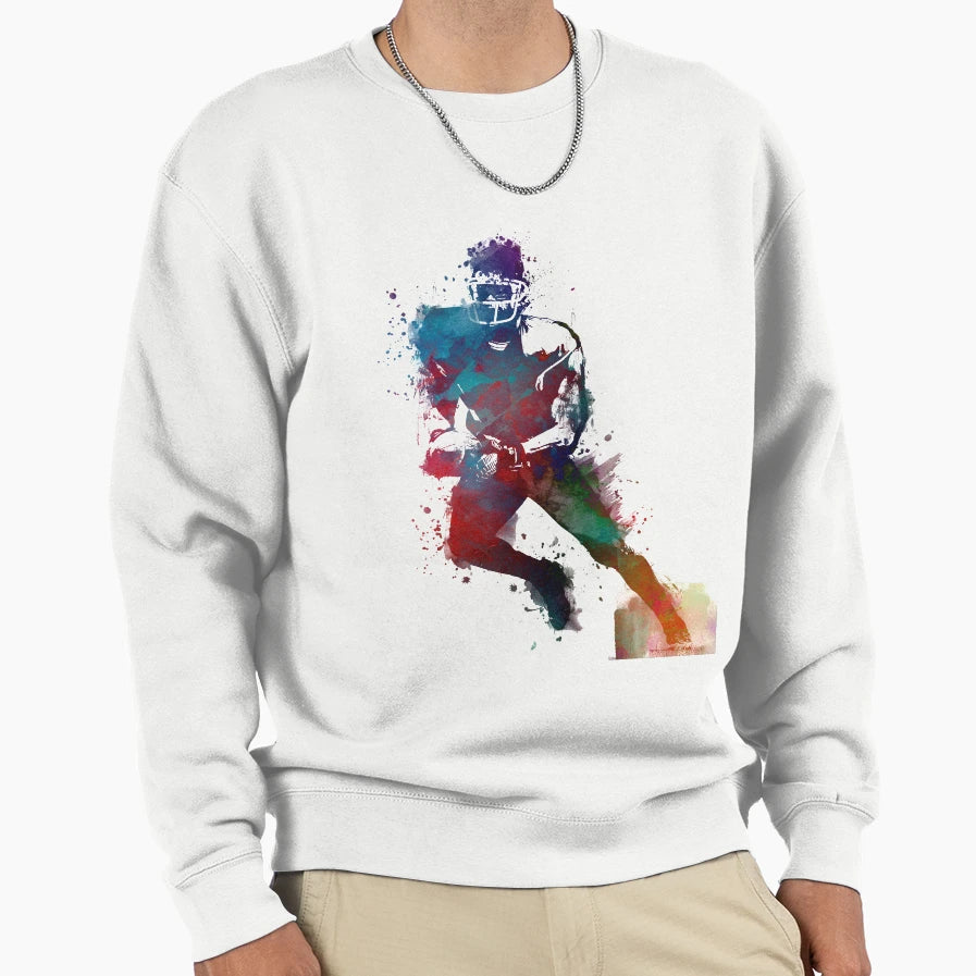 American Football Player 1 Sport Sweatshirt - Novelty Apparel Men Women - T-Shirt, Sweatshirt, Hoodie