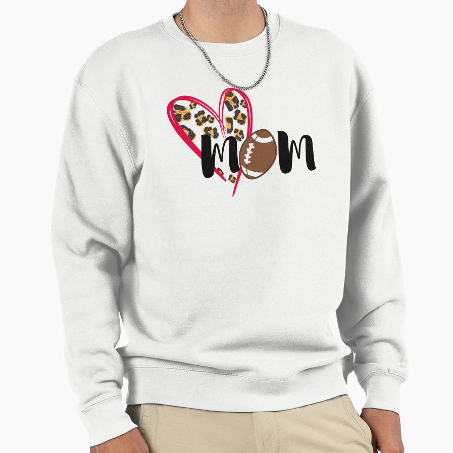 Football Mom Sweatshirt - Casual Everyday Wear Men Women - T-Shirt, Sweatshirt, Hoodie