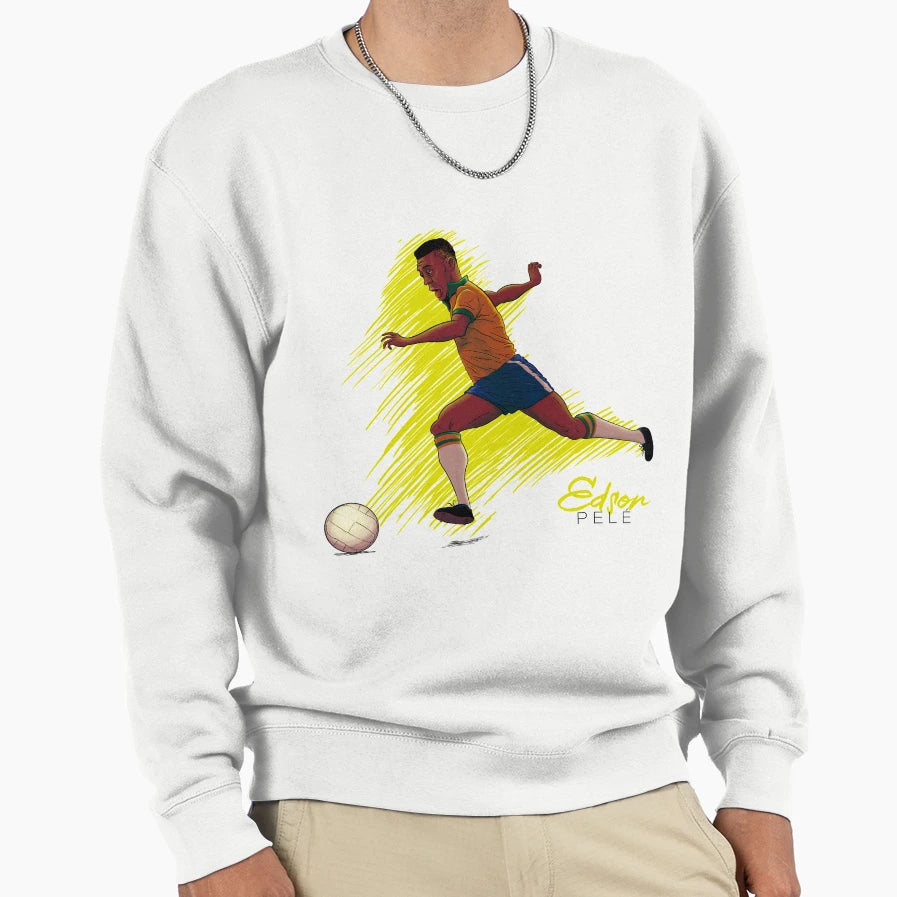 Edson O Rei Pele Sweatshirt - Trendy Graphic Men Women - T-Shirt, Sweatshirt, Hoodie