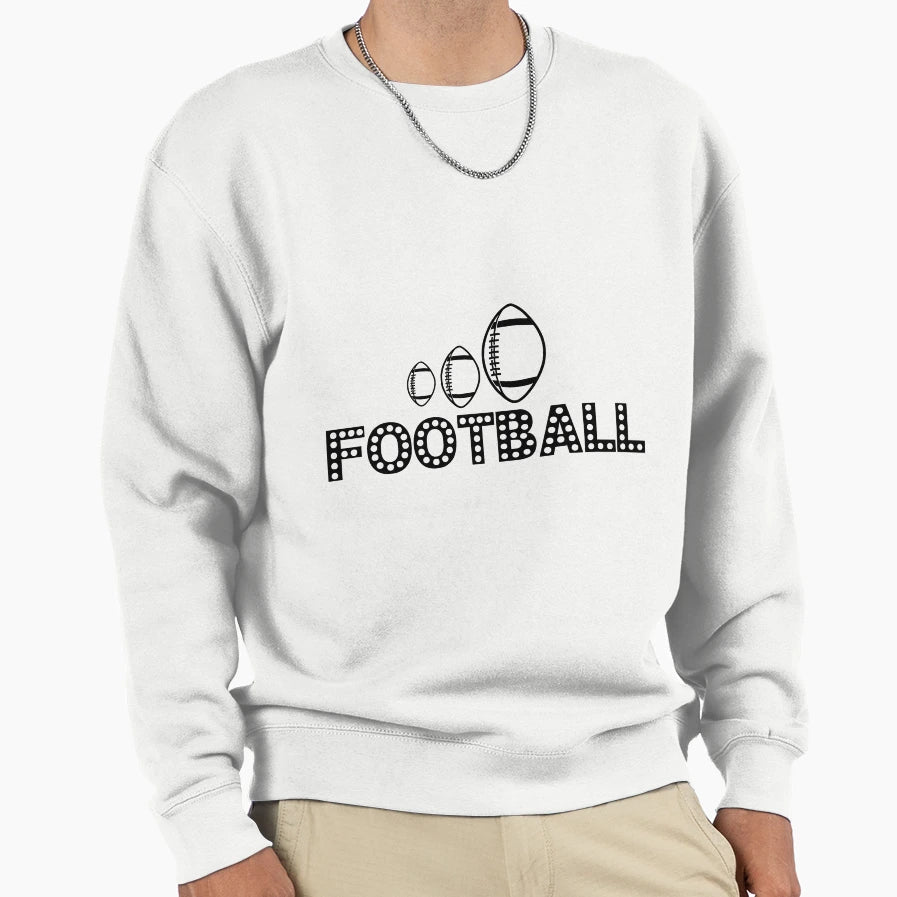 Football Sweatshirt - Trendy Graphic for Adults - T-Shirt, Sweatshirt, Hoodie