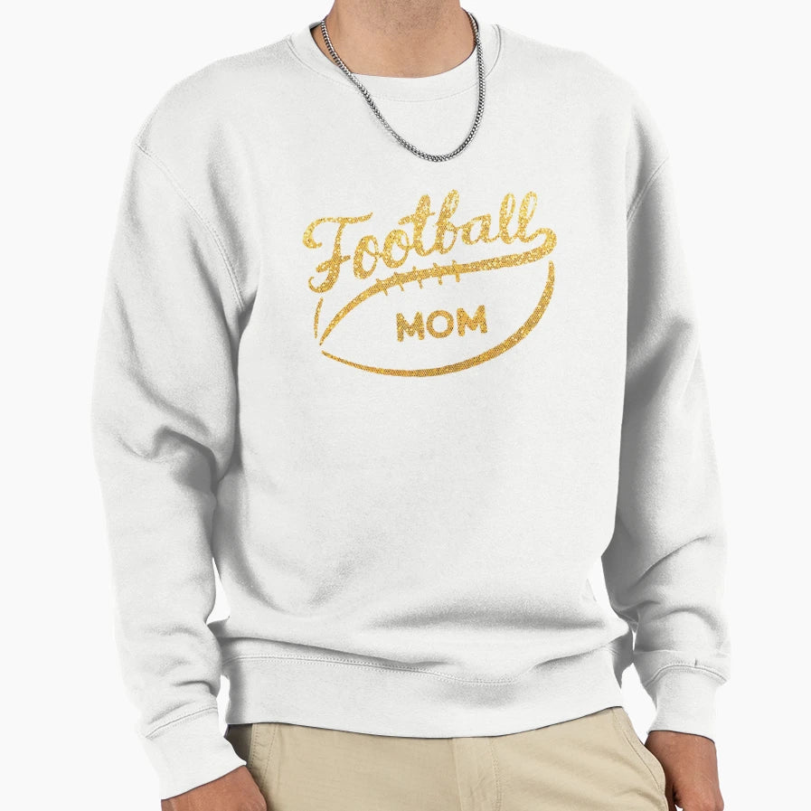 Football Mom Sweatshirt - Custom Art Print Men Women - T-Shirt, Sweatshirt, Hoodie