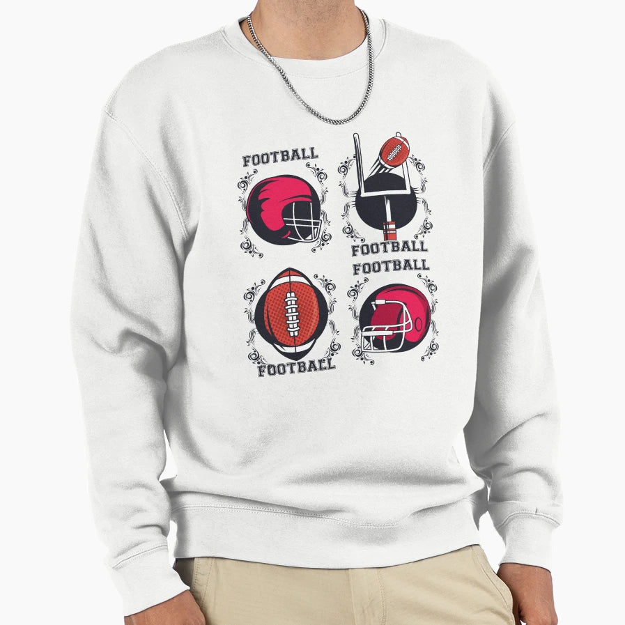 Football Sweatshirt - Fun Novelty Design Unisex - T-Shirt, Sweatshirt, Hoodie