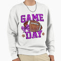 Glitter Football Mom Game Day Sweatshirt - Minimalist Print Men Women - T-Shirt, Sweatshirt, Hoodie