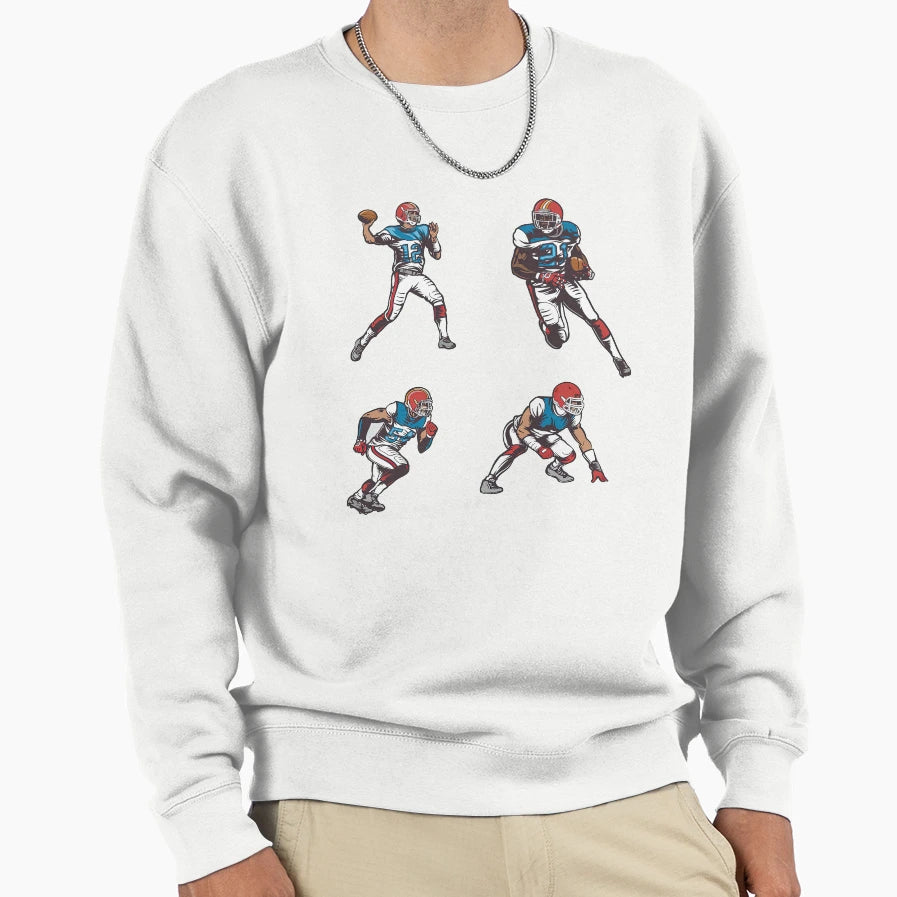 American Football Players Football Sweatshirt - Fun Novelty Design Unisex - T-Shirt, Sweatshirt, Hoodie