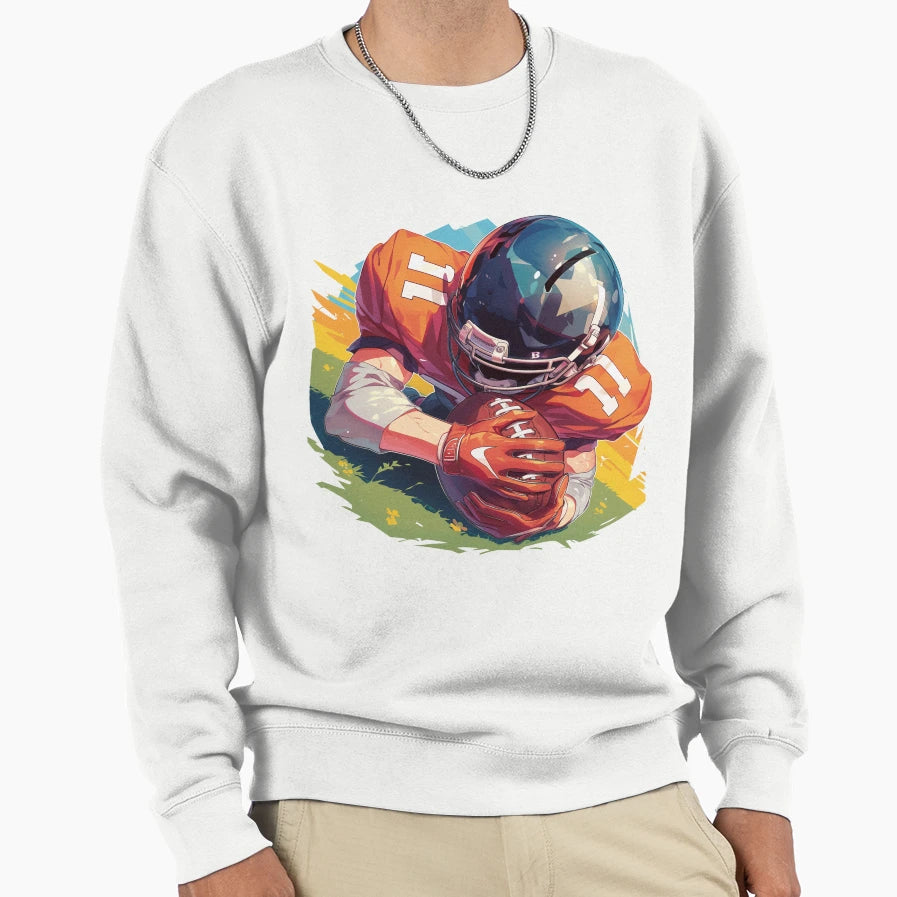 Football Sweatshirt - Minimalist Print for Adults - T-Shirt, Sweatshirt, Hoodie