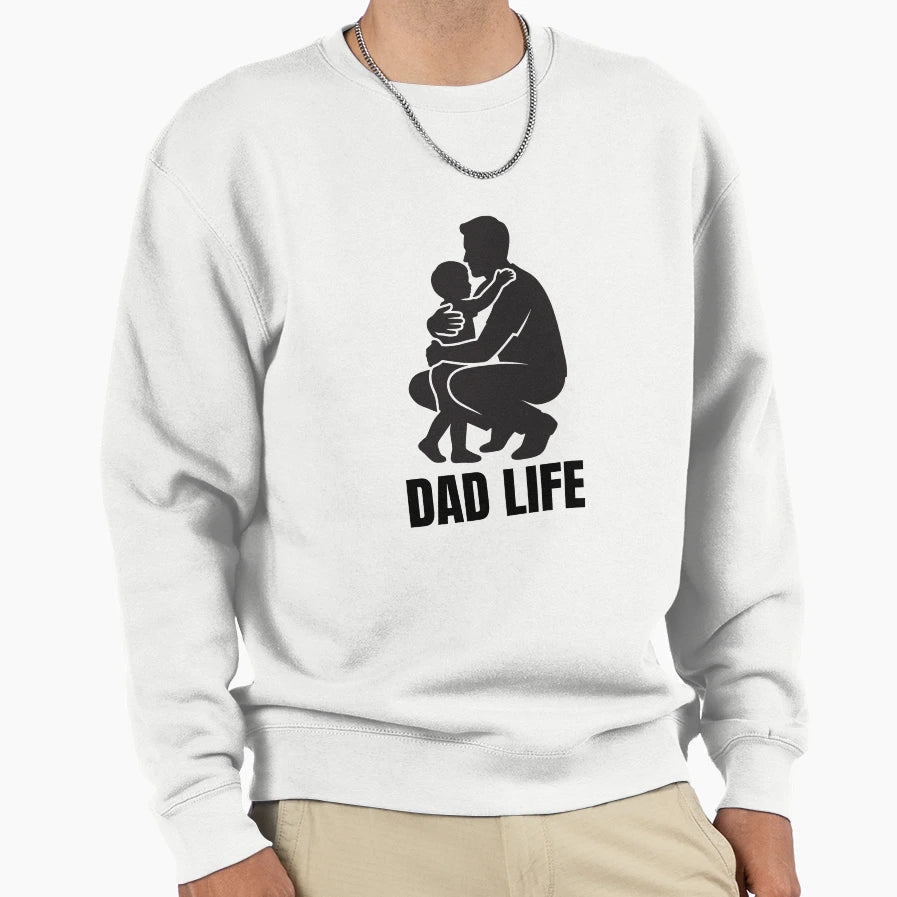 Dad Life Typography Proud Father T-Shirt - Graphic Print Men Women - T-Shirt, Sweatshirt, Hoodie