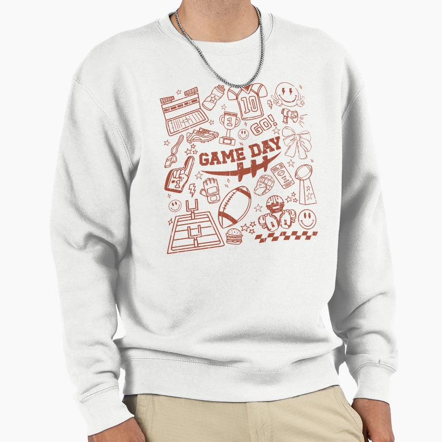 Game Day Sweatshirt - Fun Novelty Design for Adults - T-Shirt, Sweatshirt, Hoodie