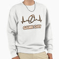 Game Day Heartbeat Football Sweatshirt - Fun Novelty Design for Adults - T-Shirt, Sweatshirt, Hoodie