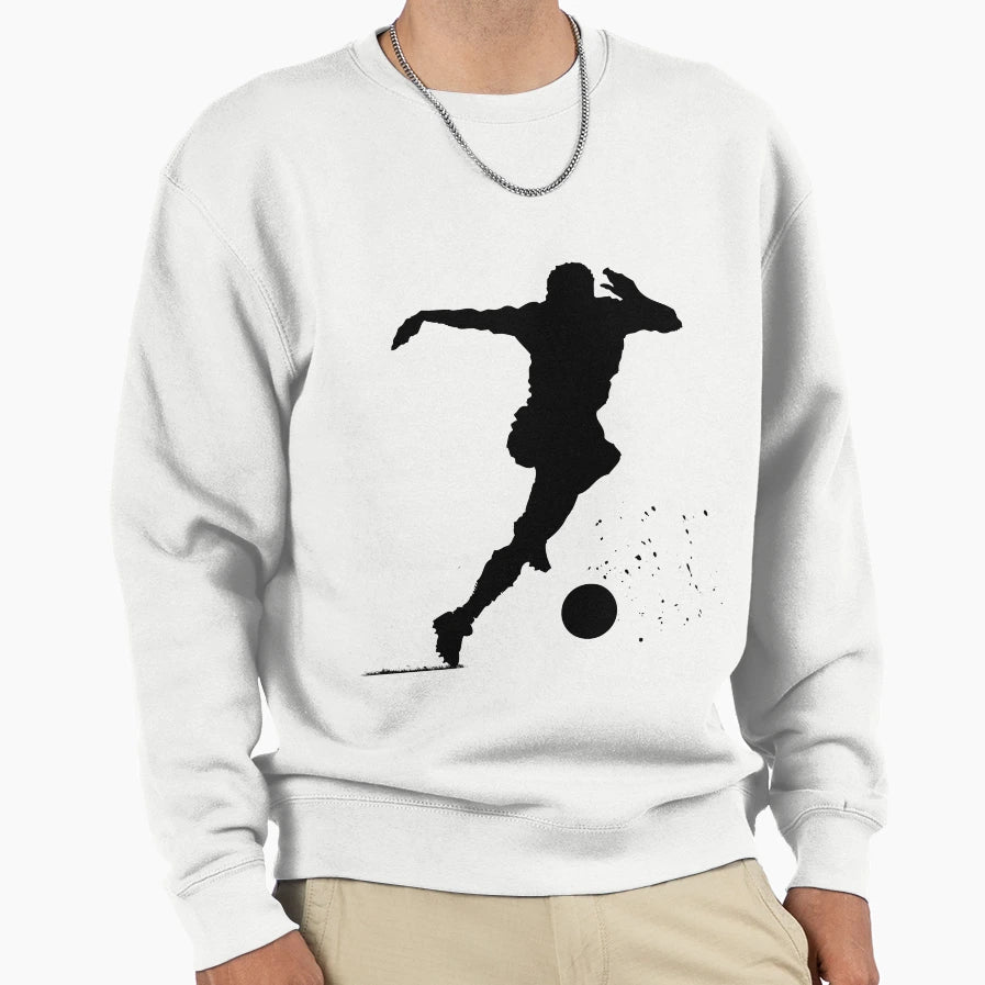 Soccer Player Sweatshirt - Graphic Print Unisex - T-Shirt, Sweatshirt, Hoodie