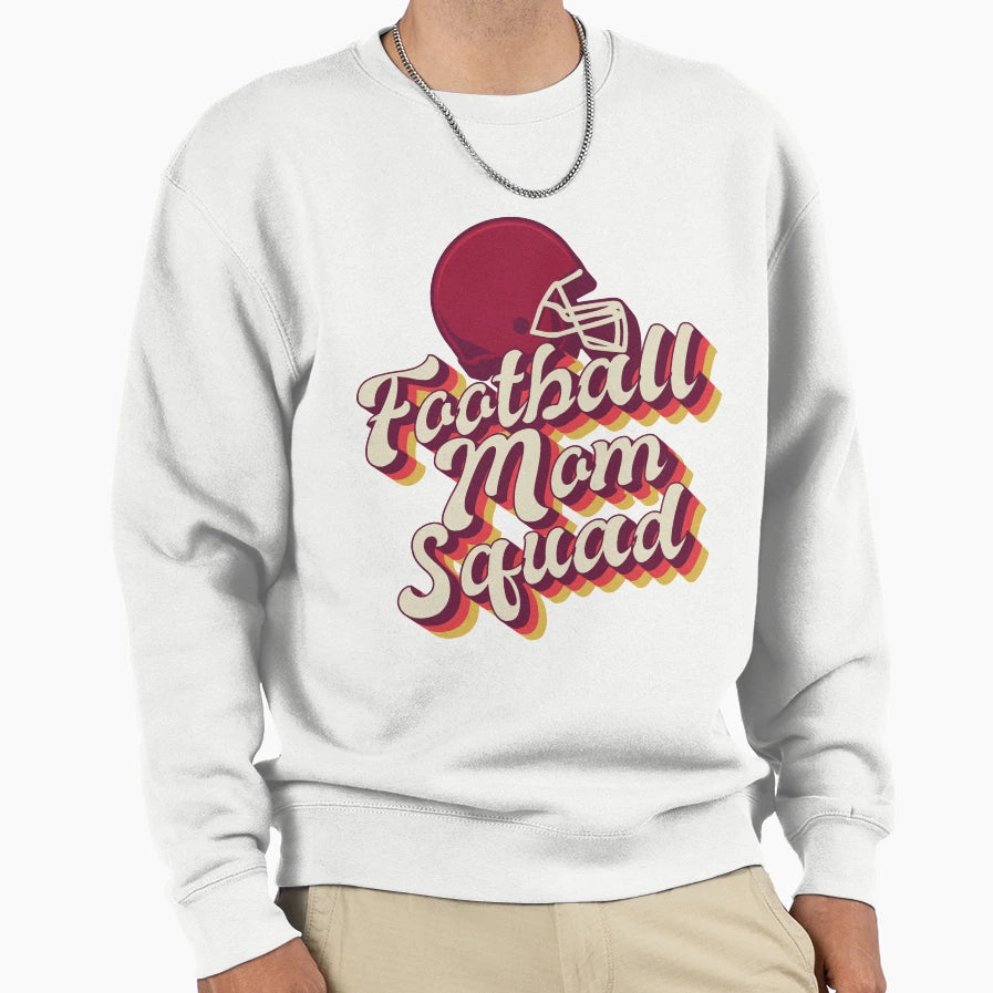 Football Mom Sweatshirt - Aesthetic Graphic Men Women - T-Shirt, Sweatshirt, Hoodie