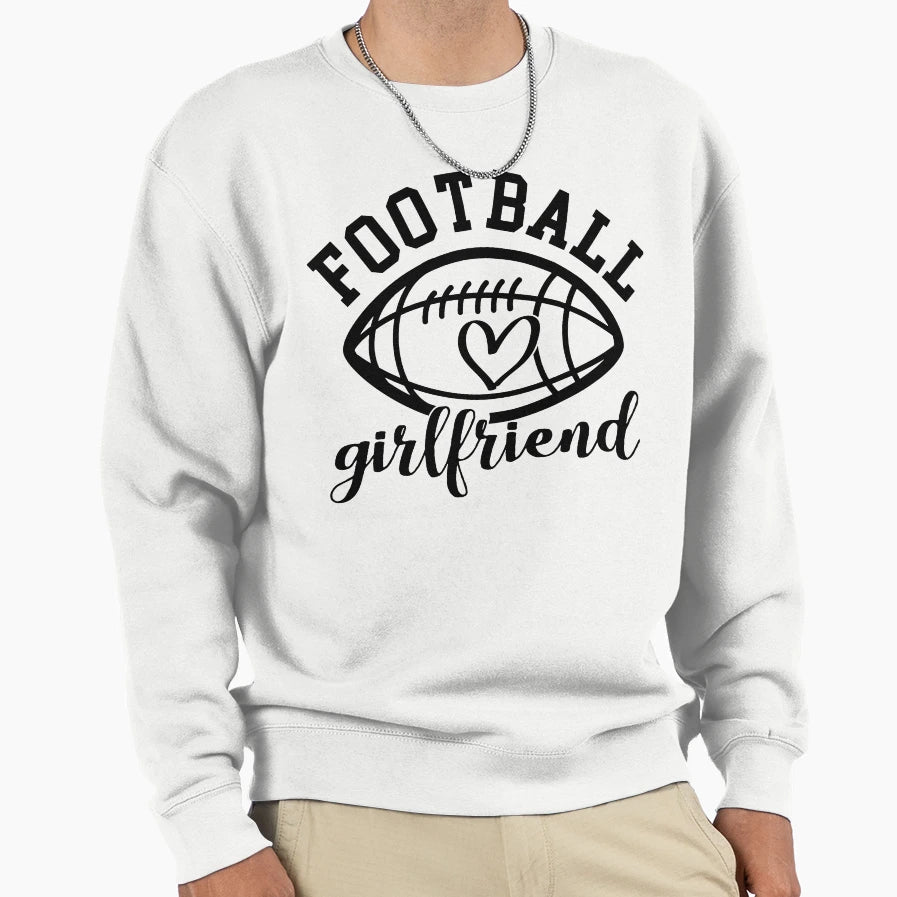 Football Girlfriend Sweatshirt - Unique Graphic Men Women - T-Shirt, Sweatshirt, Hoodie