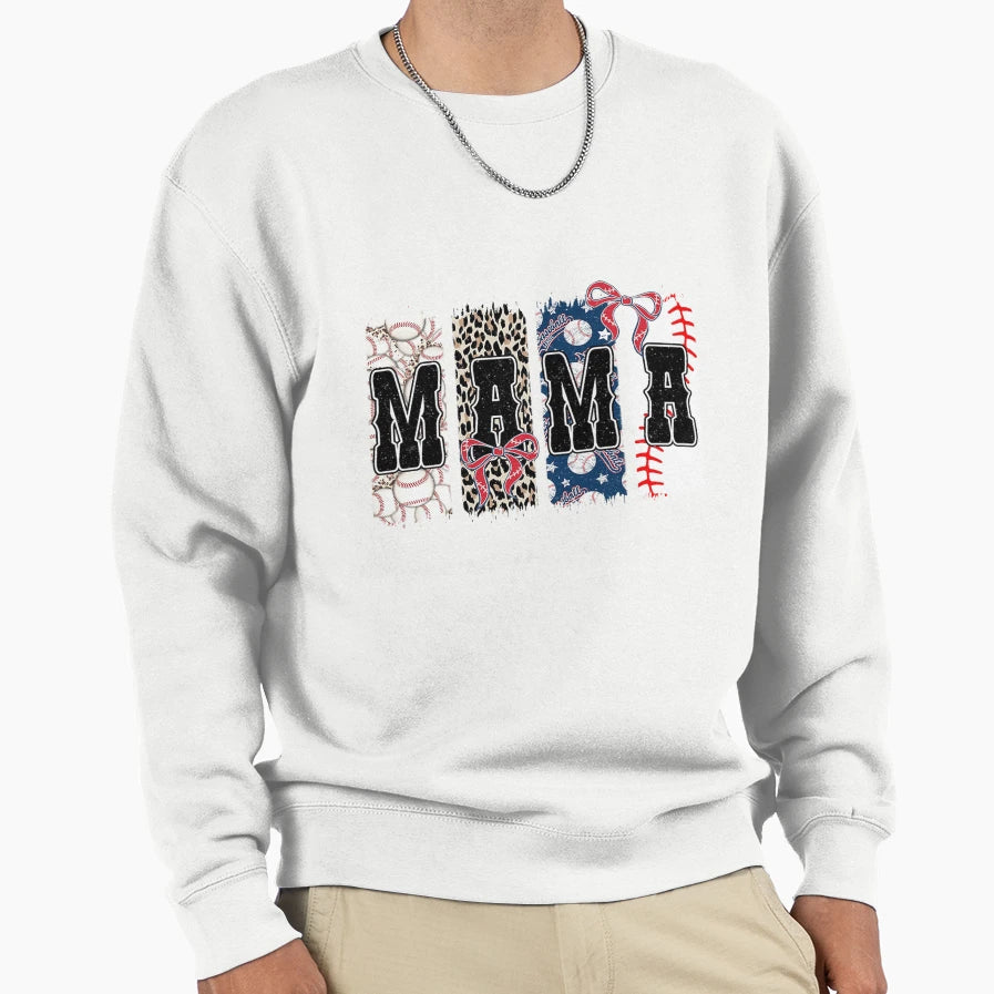 Baseball Mama Sweatshirt - Fun Novelty Design Men Women - T-Shirt, Sweatshirt, Hoodie