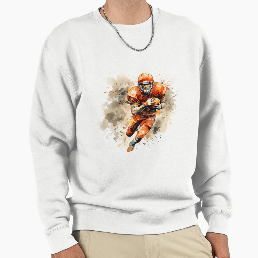 Football Player Sweatshirt - Streetwear Style for Adults - T-Shirt, Sweatshirt, Hoodie