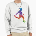 Soccer Player Colorful Watercolor Sweatshirt - Graphic Print Men Women - T-Shirt, Sweatshirt, Hoodie