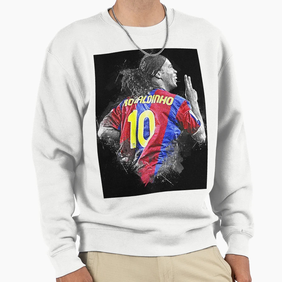 Ronaldinho Sweatshirt - Aesthetic Graphic Unisex - T-Shirt, Sweatshirt, Hoodie